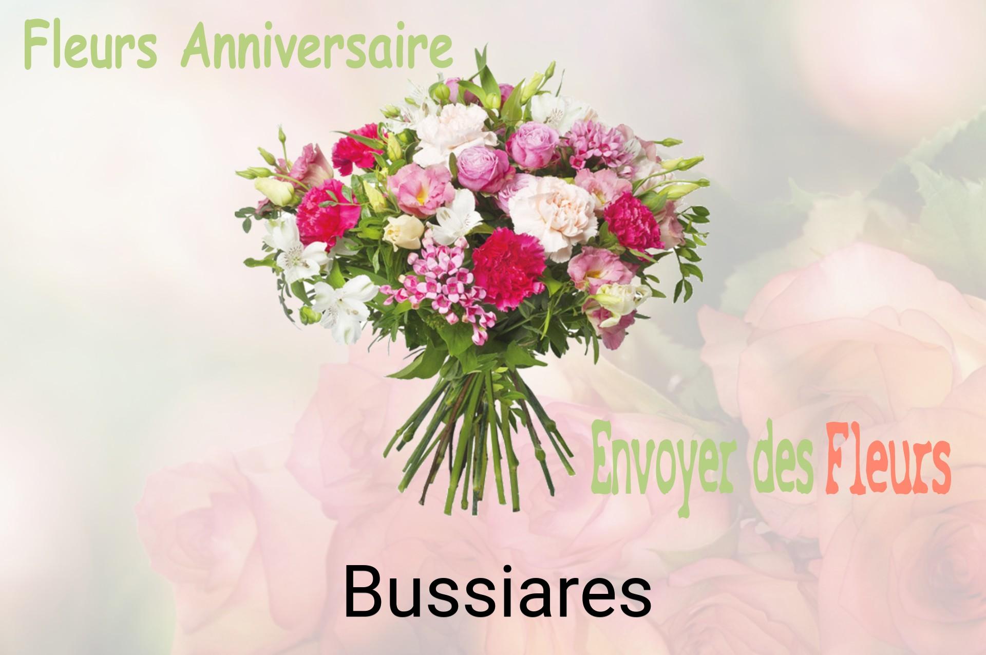 Bouquet de fleurs d’anniversaire livré à Bussiares
