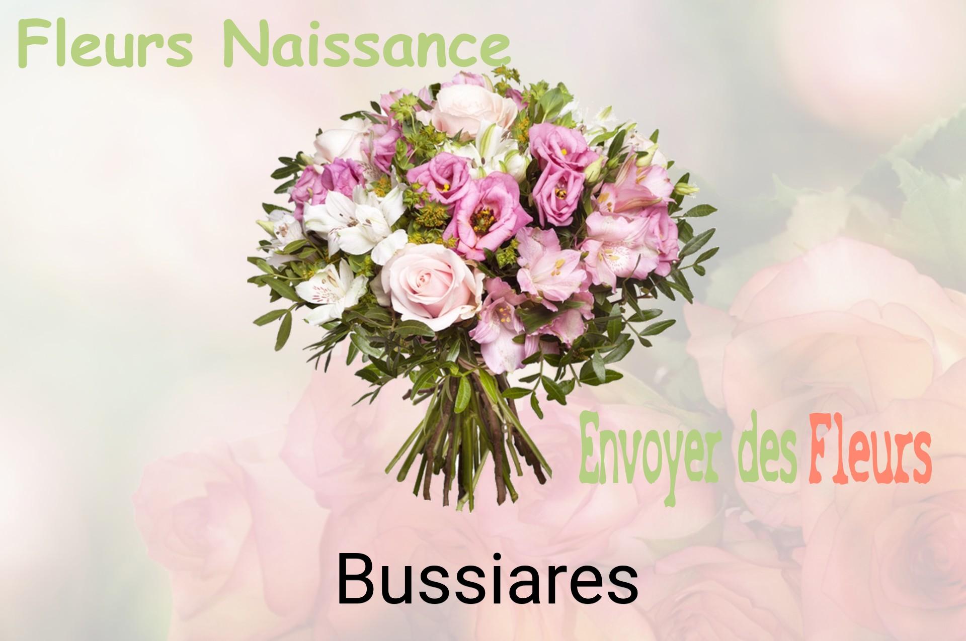 Bouquet de fleurs de naissance livré à Bussiares